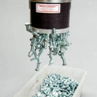 This handheld retrieving magnet is idea for grabbing and moving small pieces of metal parts bins, tables and hard to reach places.